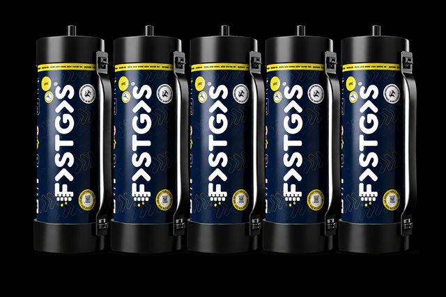 Fastgas 10KG Wegwerp Tank – 5 verzegelde Fastgas lachgastanks