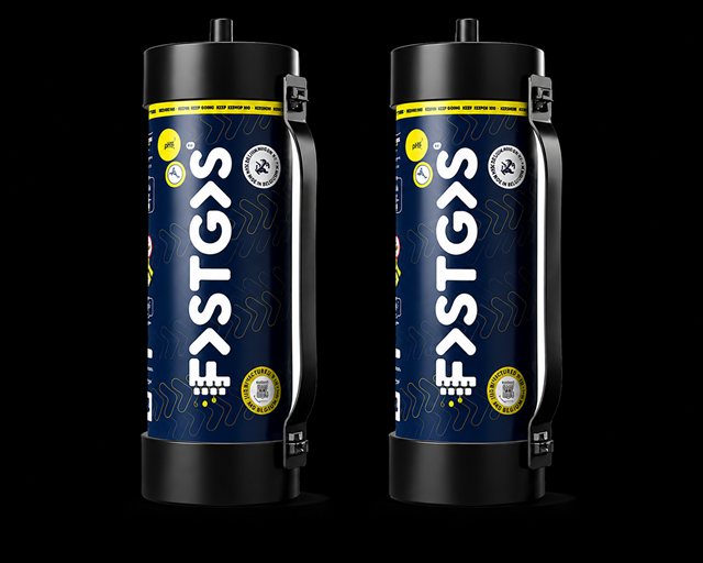Fastgas 4KG Wegwerp Tank – 2 verzegelde Fastgas lachgastanks